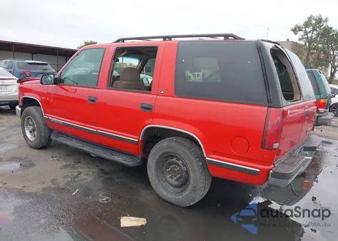 1999 Chevrolet Tahoe Ls из США, поврежденный, VIN 1GNEK13R4XJ556548